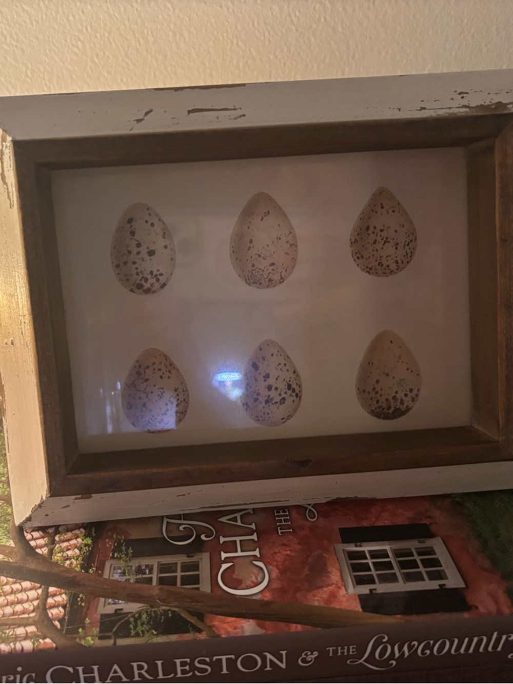Creative Co-Op Speckled Egg Framed Print